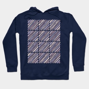 Blocks and lines (deep purple and lilac) Hoodie